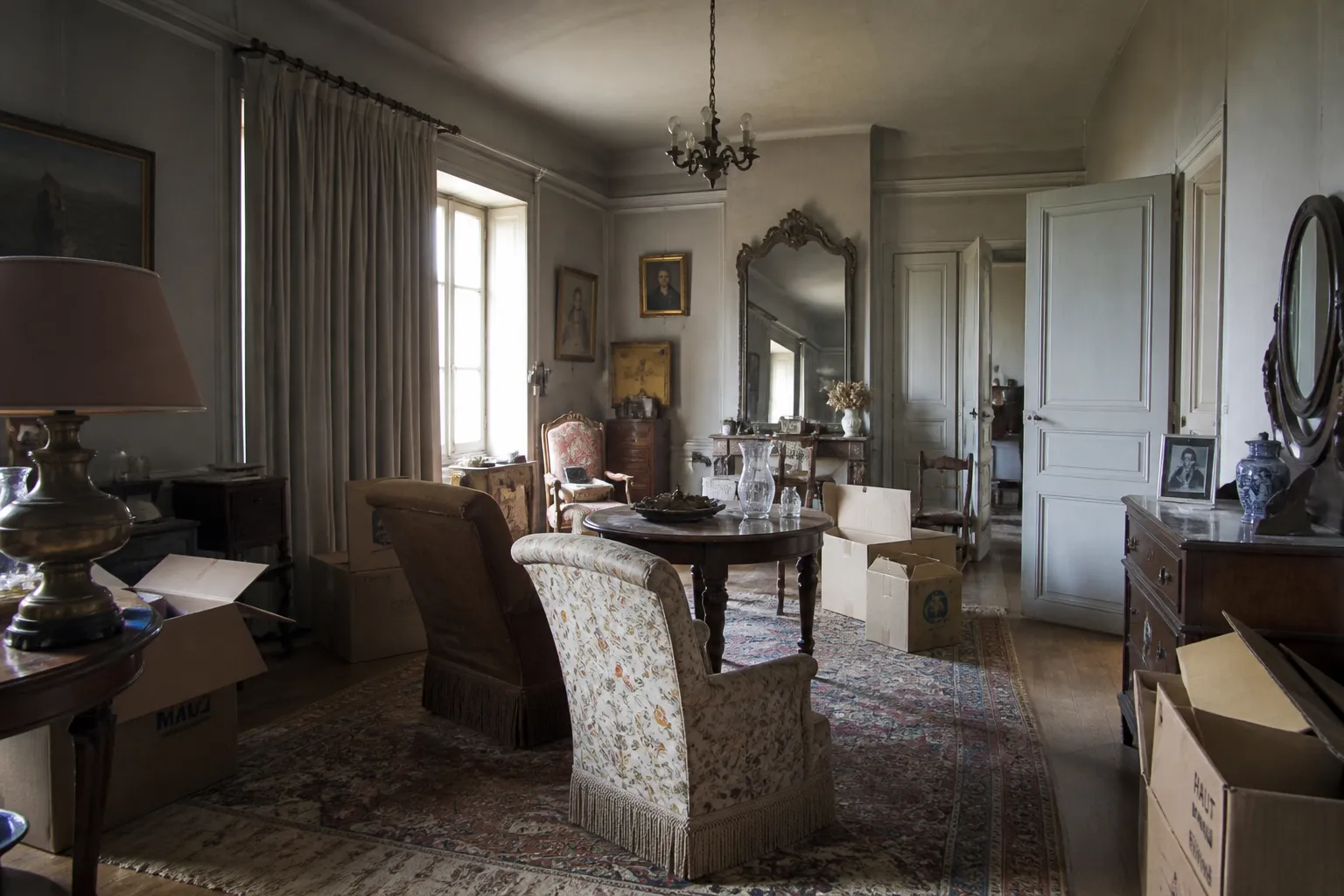 Maison de famille meublée avant une vente