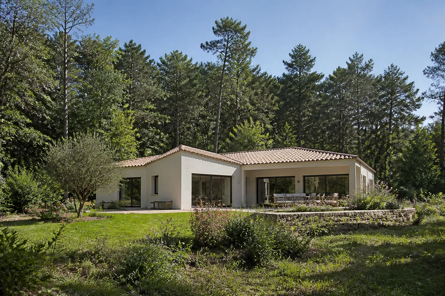 Maison en lisière de bois