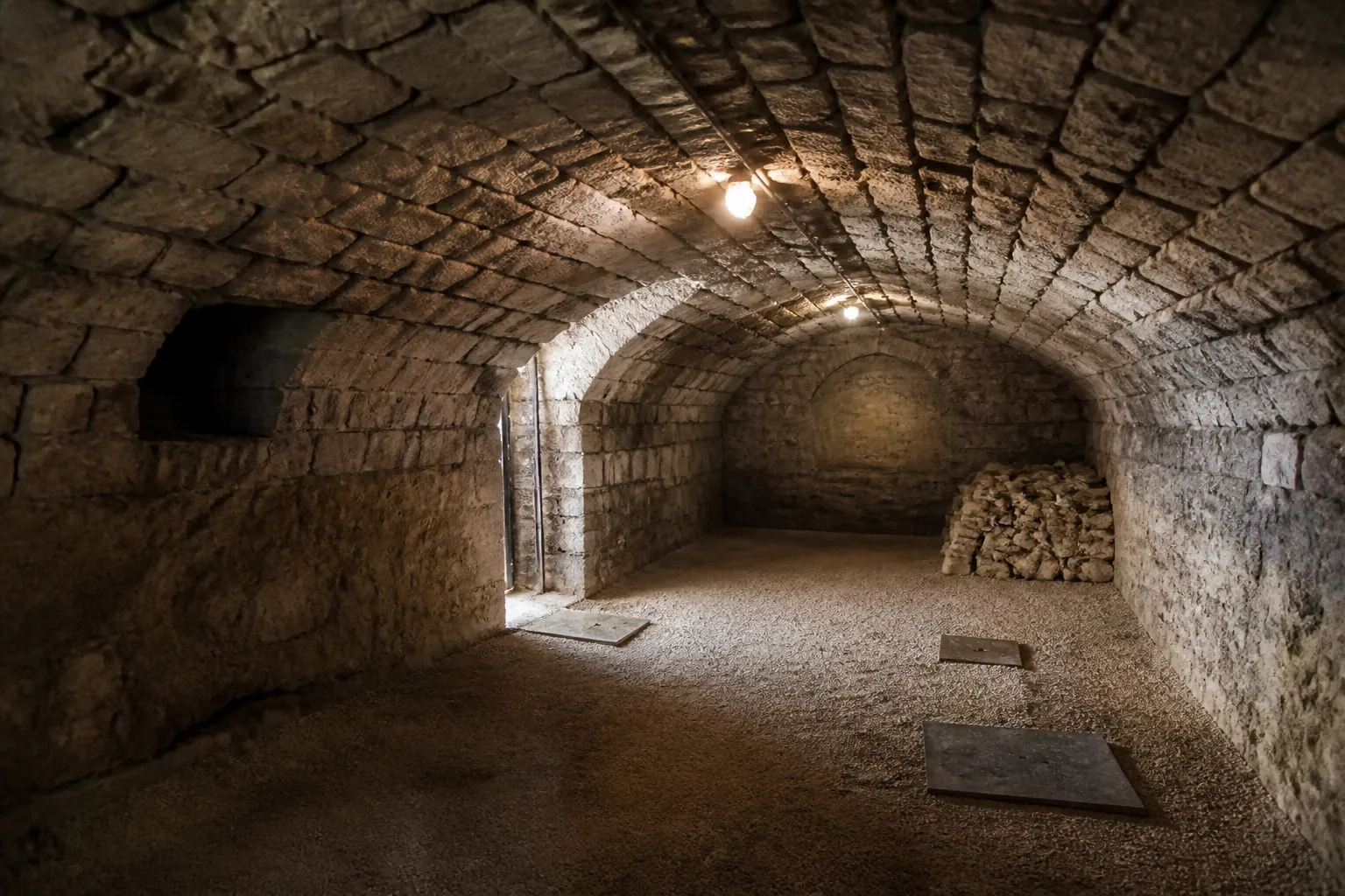Cave voûtée d’un immeuble ancien