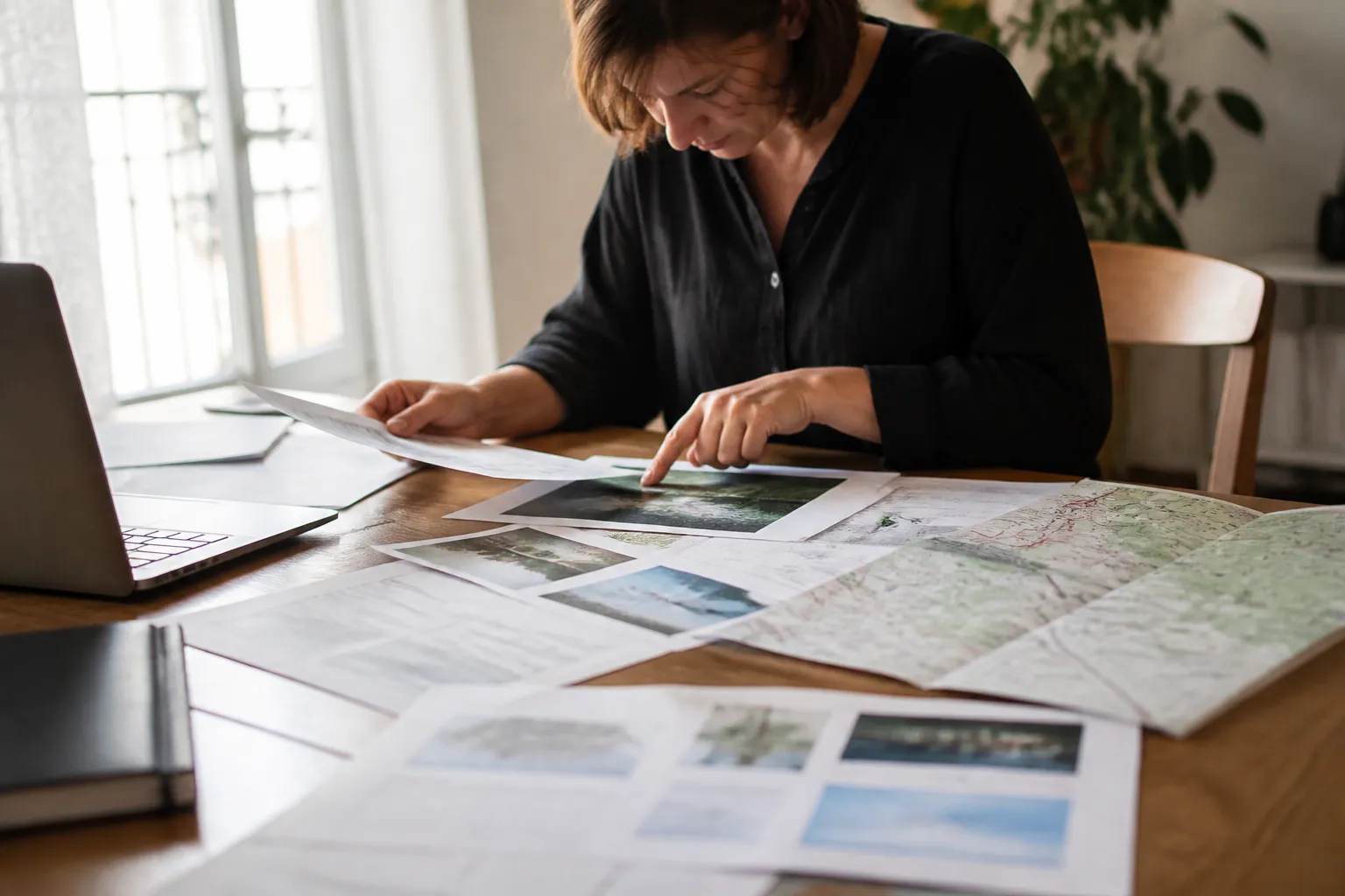 Personne comparant plusieurs documents officiels