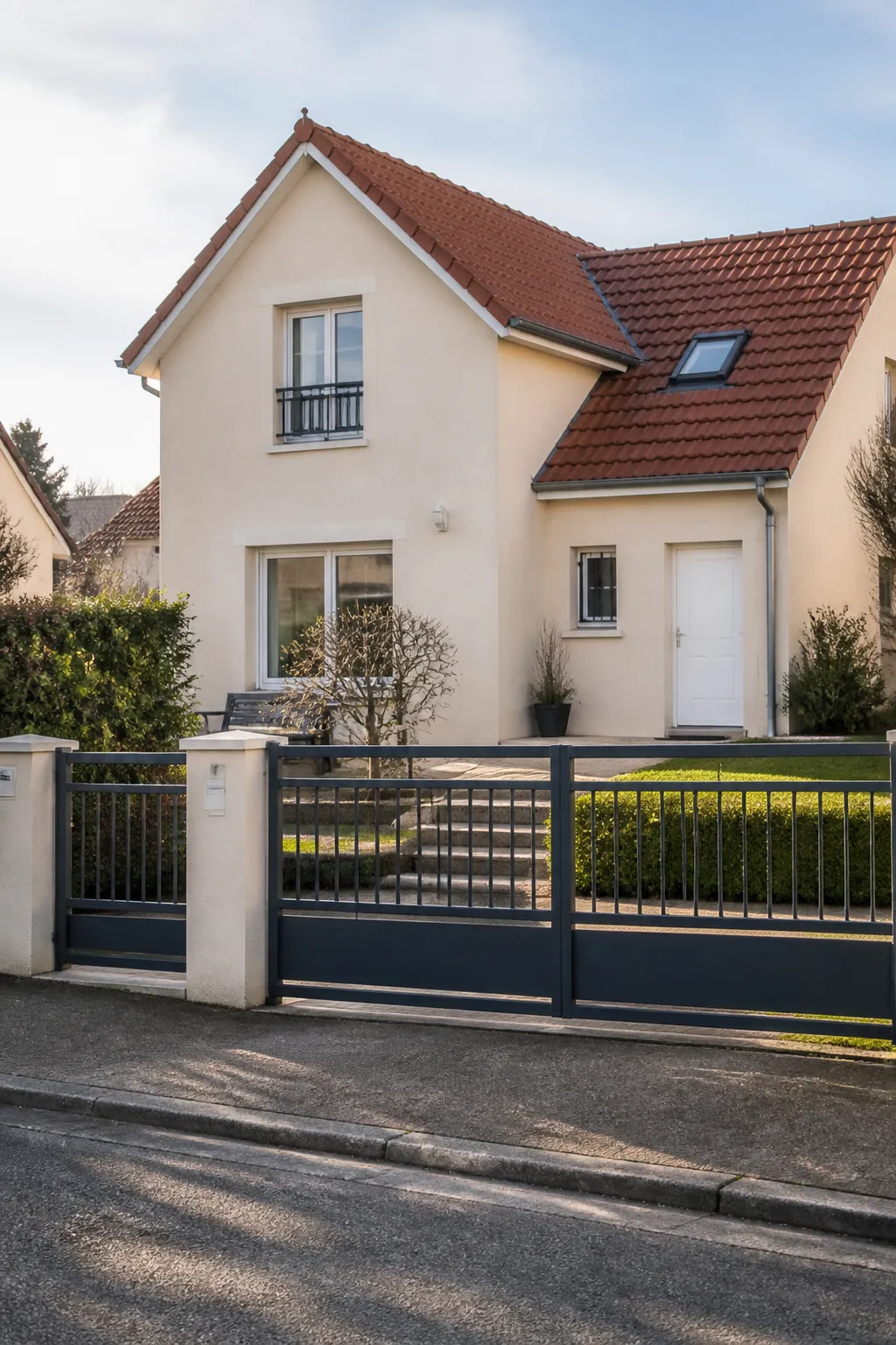 Pavillon avec jardin et façade enduite, avant un bilan avant achat à Trappes