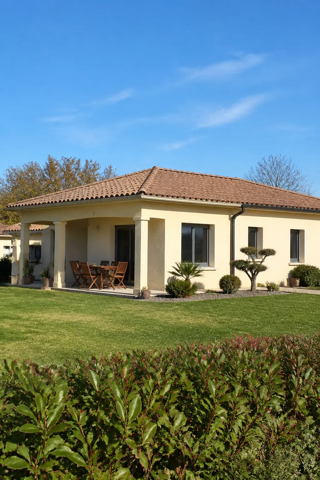 Pavillon récent avec jardin en périphérie d’un bourg
