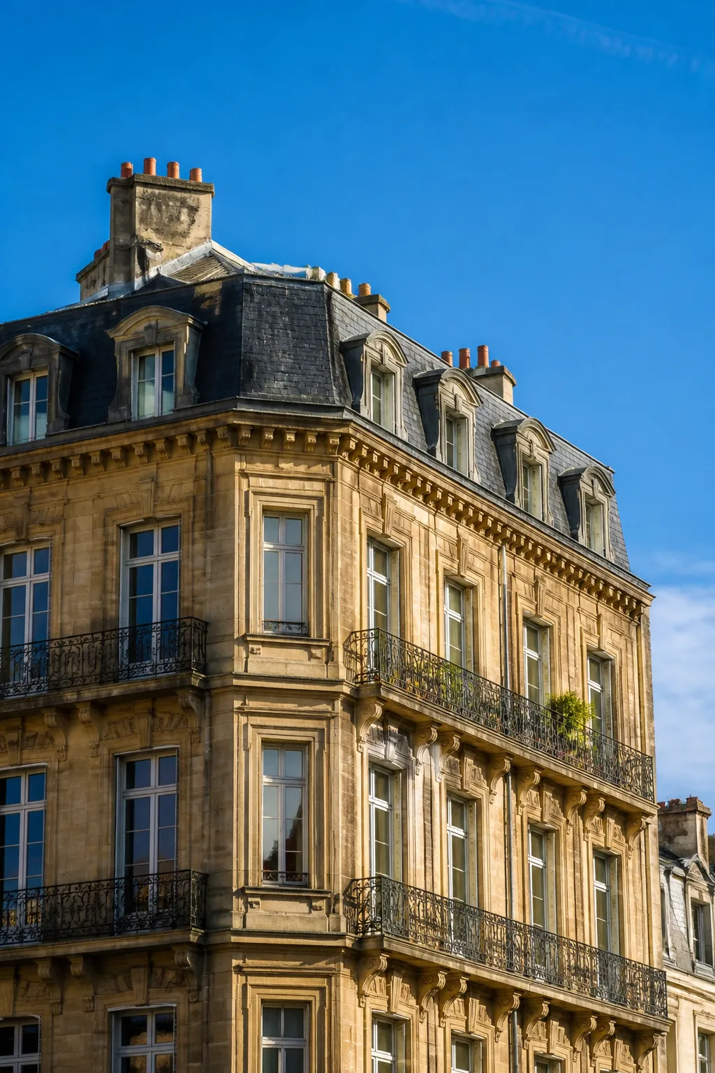 Immeuble ancien en pierre de taille d’une ville de l’est de la France