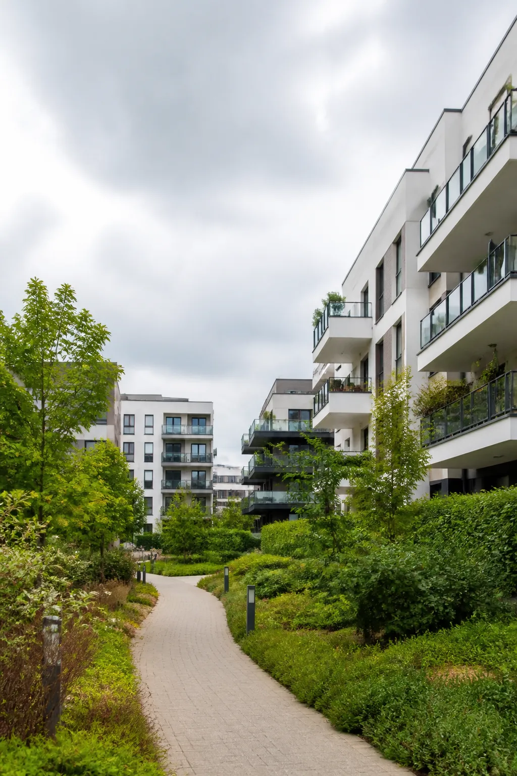 Immeubles résidentiels dans un quartier arboré de Créteil