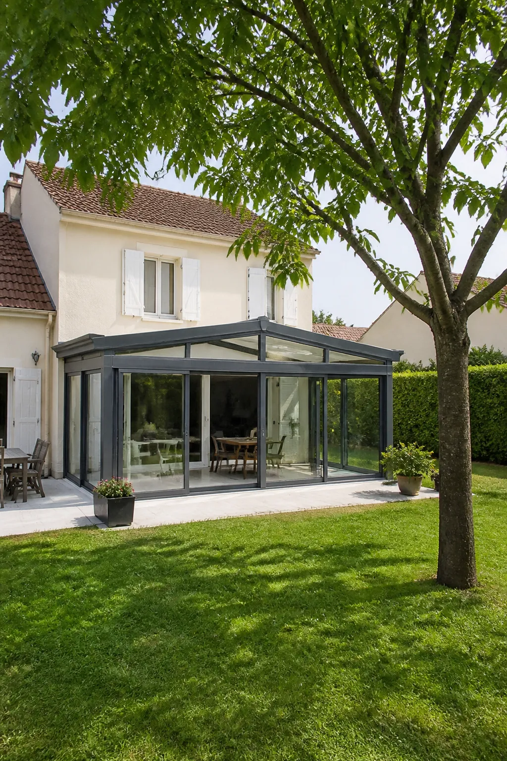 Pavillon avec véranda et jardin dans une commune du Val-d’Oise