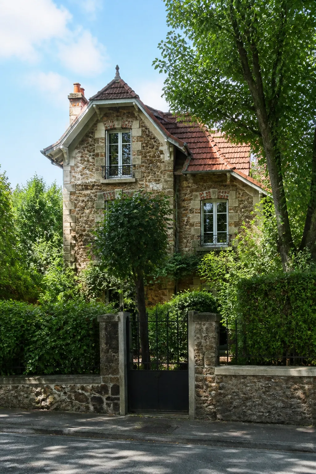 Pavillon en meulière avec jardin dans une commune d’Île-de-France, examiné avant achat