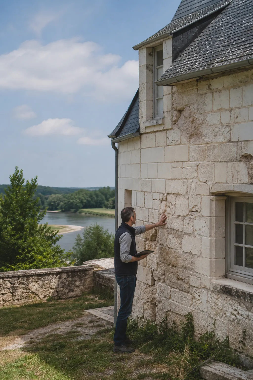 Maison en tuffeau du Val de Loire examinée par un expert