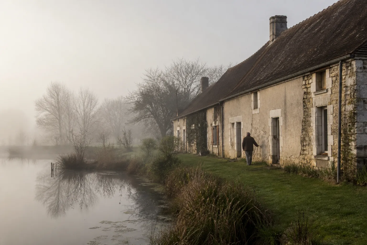 Longère près des étangs de la Brenne