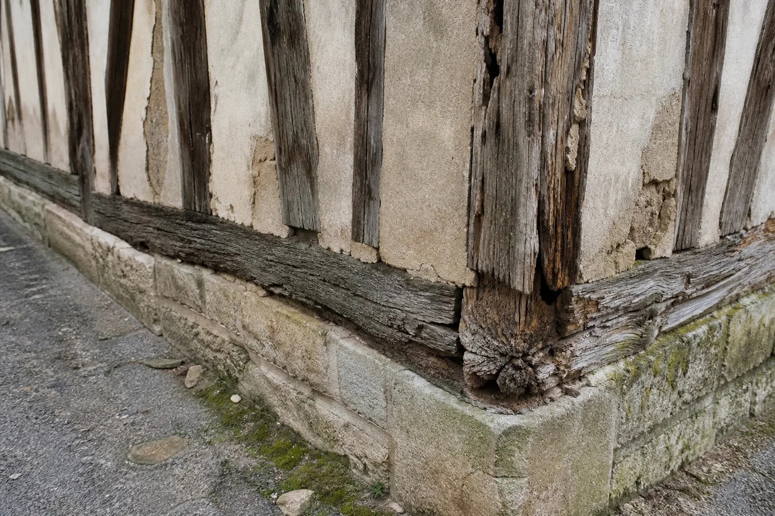 Maisons à pans de bois : bois, humidité et déformations